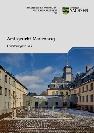 Titelbild Faltblatt Amtsgericht Marienberg - Erweiterungsneubau