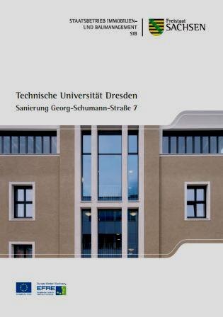 Titelbild Faltblatt Technische Universität Dresden - Sanierung Georg-Schumann-Straße 7