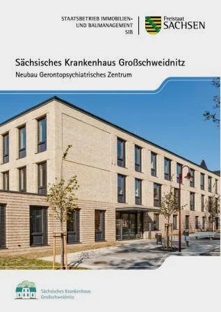 Titelbild Faltblatt S&auml;chsisches Krankenhaus Gro&szlig;schweidnitz - Neubau Gerontopsychiatrisches Zentrum