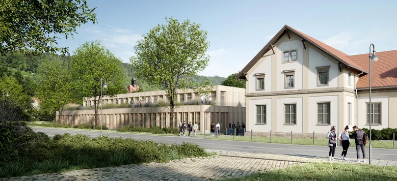 Visualisierung HTW Dresden Seminar- und Laborgebäude in Pillnitz