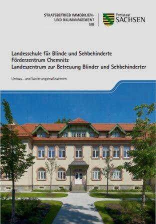 Titelbild Faltblatt Landesschule für Blinde und Sehbehinderte - Förderzentrum Chemnitz und Landeszentrum zur Betreuung Blinder und Sehbehinderter