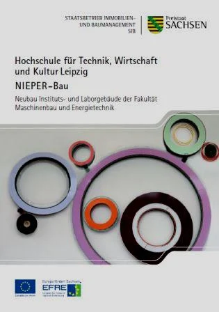 Titelbild Faltblatt Hochschule f&uuml;r Technik, Wirtschaft und Kultur Leipzig - Nieper-Bau