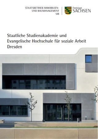 Titelbild Faltblatt Staatliche Studienakademie und Evangelische Hochschule f&uuml;r soziale Arbeit Dresden