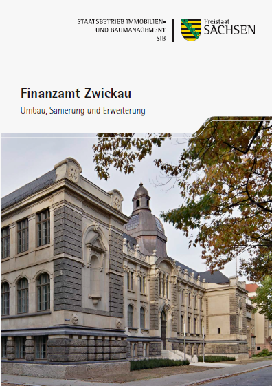 Titelbild Faltblatt Finanzamt Zwickau 