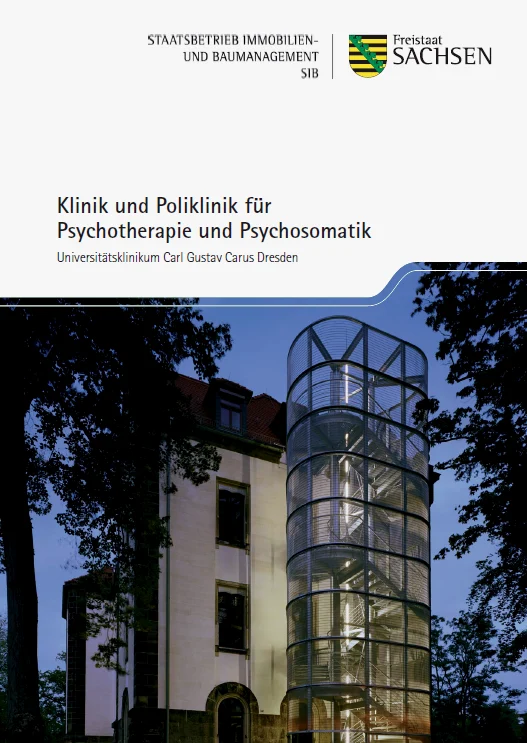 Titelbild Faltblatt Klinik und Poliklinik f&uuml;r Psychotherapie und Psychosomatik