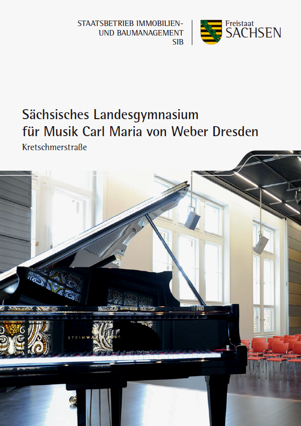 Titelbild Faltblatt Landesgymnasium für Musik