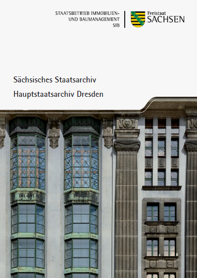 Titelbild Broschüre Sächsisches Staatsarchiv - Hauptstaatsarchiv Dresden