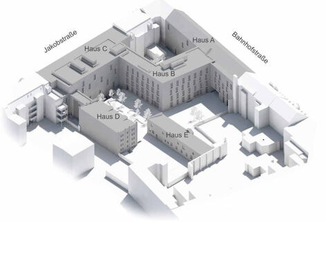 Visualisierung geplanter Gebäudekomplex Sammlungs- und Forschungsgebäude Senckenberg Görlitz