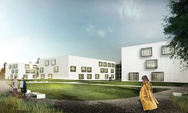 TU Bergakademie Freiberg, Clemens-Winkler-Bau, Neubau Laborflügel Mitte und Süd